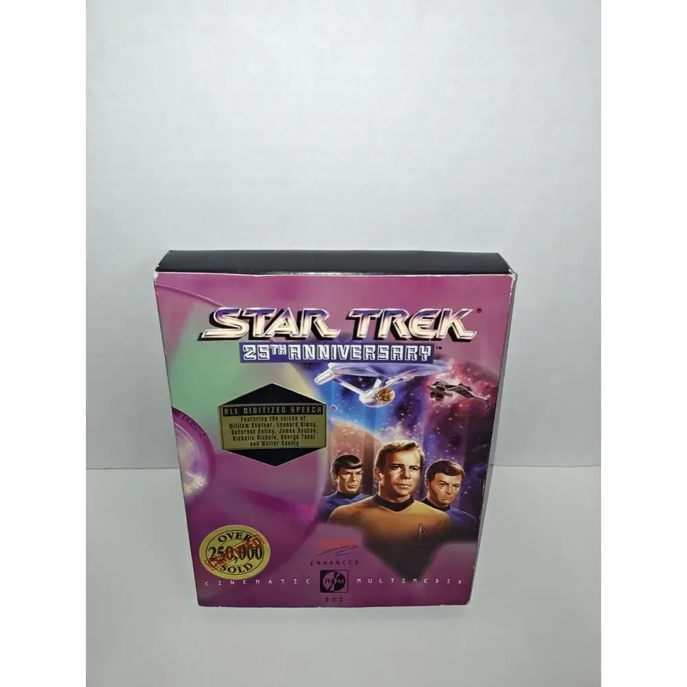 Interplay Vintage 1993 Star Trek Big Box PC Gaming 25th Anniversary Video Game